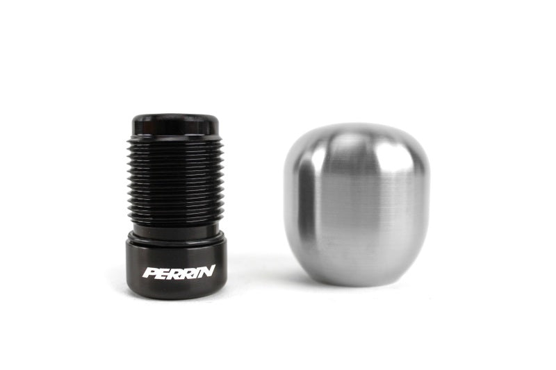 Perrin 13-20 &amp; 2022 BRZ / 2022 Toyota GR86 Automatic Brushed Barrel 1.85in SS Shift Knob - PSP-INR-134-2