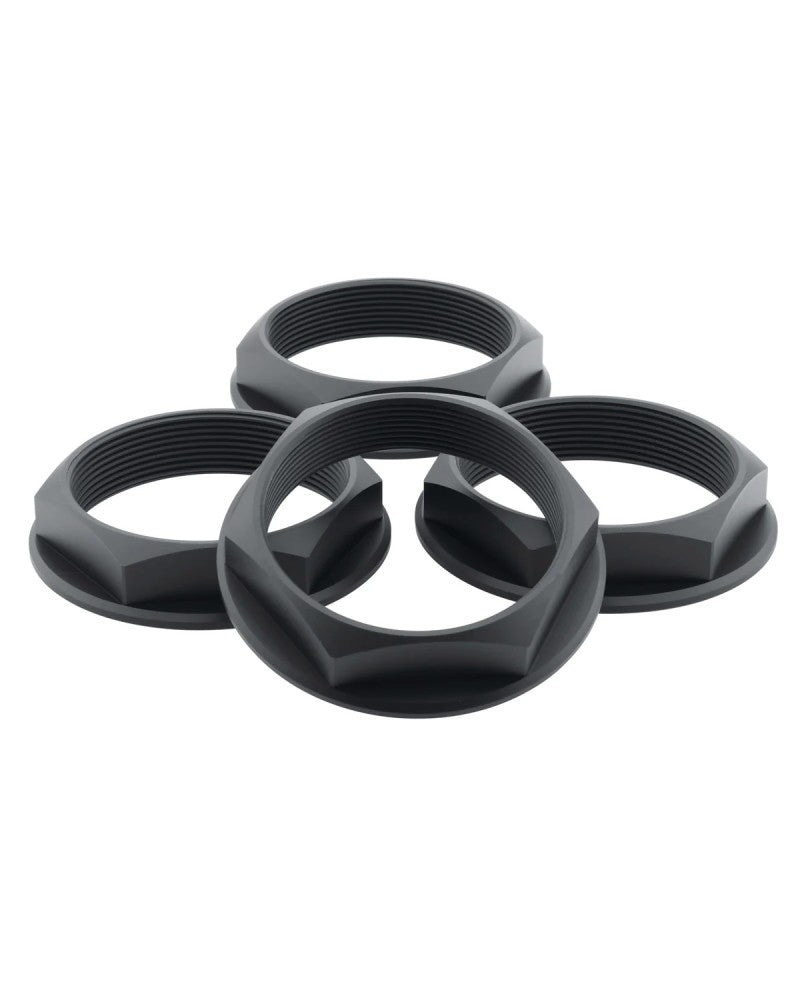 fifteen52 Super Touring Nut V2 - Anodized Black w/ Satin Clear - Set of 4 - 52-ST-NUT-V2- BLACK-SET