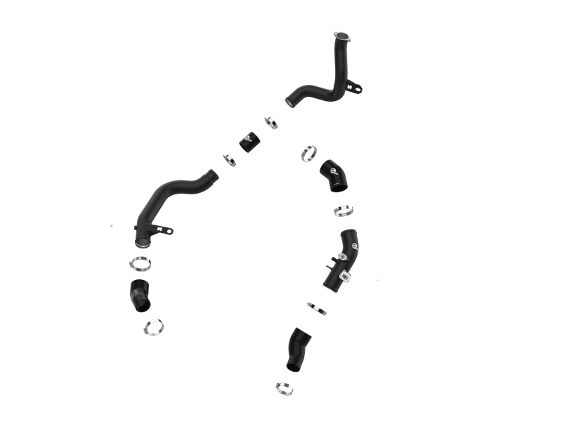 aFe 19-22 Hyundai Veloster N L4 2.0L (t) BladeRunner Aluminum Hot &amp; Cold Charge Pipe Kit - Black