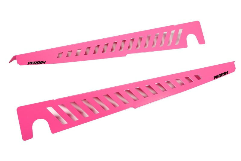 Perrin 22-23 Subaru WRX Fender Shroud Set - Hyper Pink - PSP-ENG-551HP