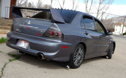 RokBlokz - Mitsubishi Lancer EVOLUTION VIII, IX 2003-2007 (EVO 8/9) Rally Mud Flaps