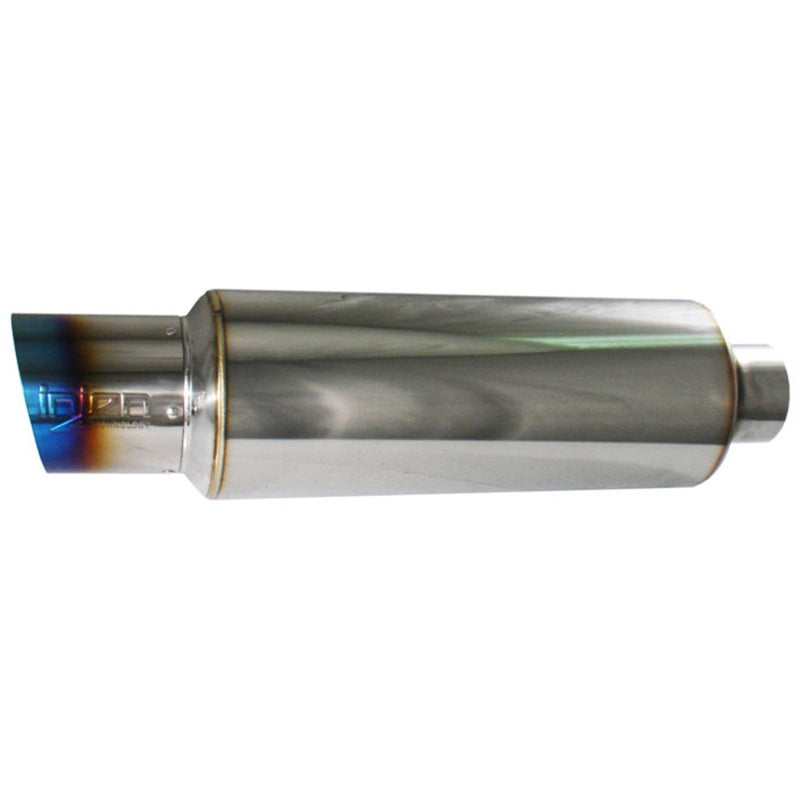 Injen 3.00 Universal Muffler w/Titanium burnt rolled Tip and stainless steel resonated inner wall - SES300TT