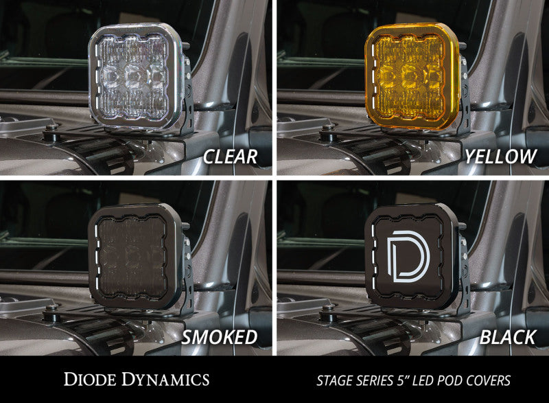 Diode Dynamics SS5 LED Pod Cover - Yellow - DD7219