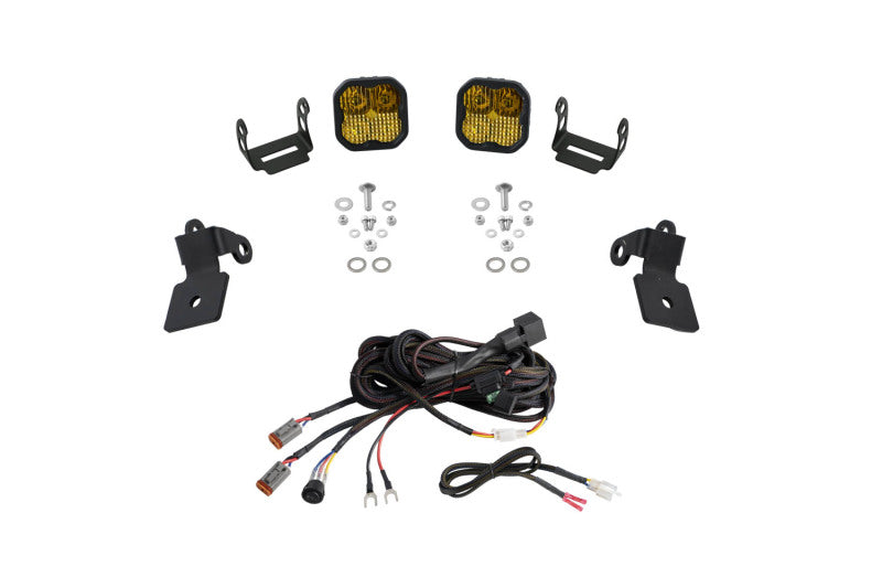 Diode Dynamics 20-Present Polaris RZR A-Pillar LED Pod Kit SS3 Pro - Yellow Combo - DD7638