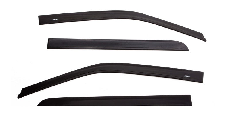 AVS 15-18 Ford F-150 Supercrew Ventvisor In-Channel Front &amp; Rear Window Deflectors 4pc - Smoke