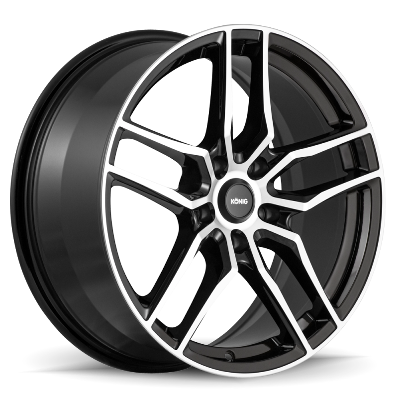 Konig Intention 18x8 5x108 ET45 Gloss Black / Machine Face