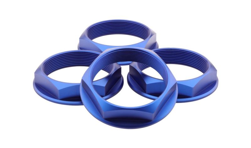 fifteen52 Super Touring (Chicane/Podium) Hex Nut Set of Four - Anodized Blue - 52-ST-NUT-BLUE-SET