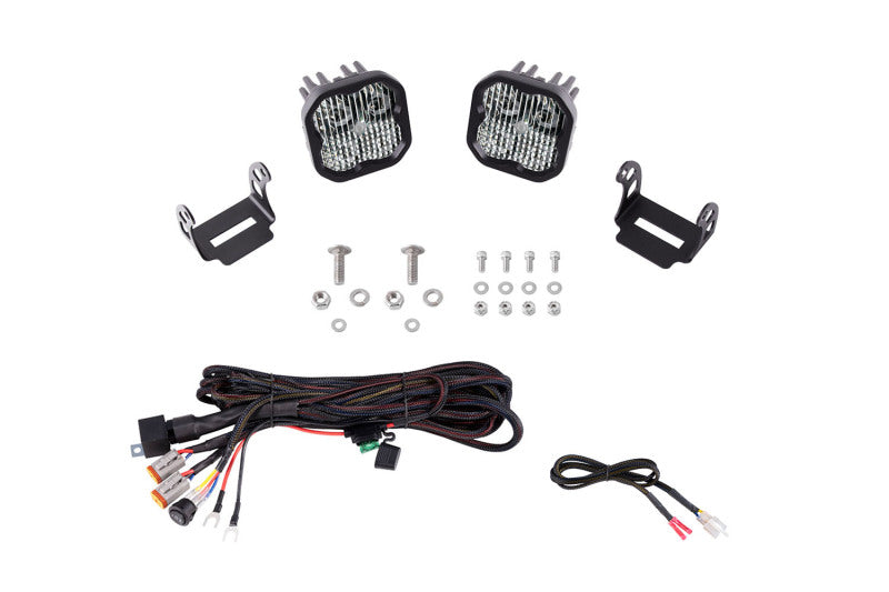 Diode Dynamics 2021 Ford Bronco Sport SS3 LED Ditch Light Kit - White Combo - DD7184