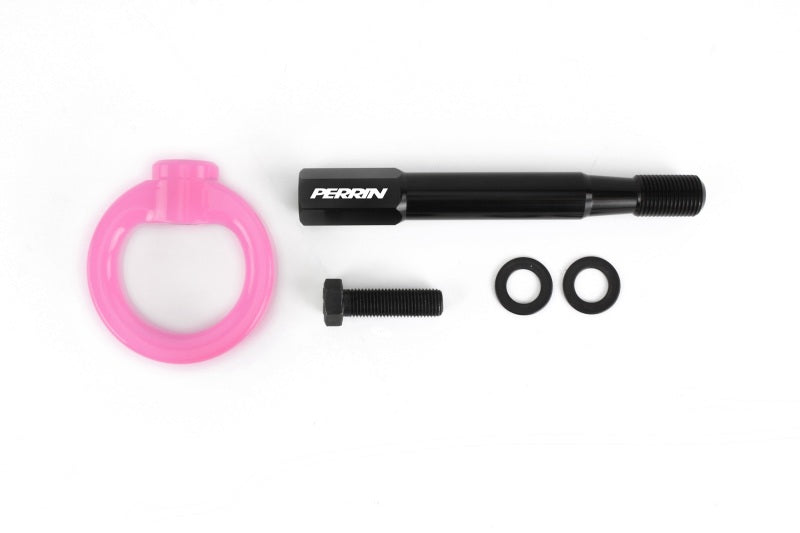 Perrin 15-19 Subaru WRX/STI Tow Hook Kit (Rear) - Hyper Pink - PSP-BDY-252HP