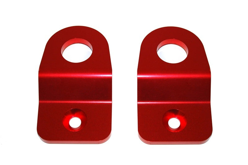 Torque Solution Red Radiator Stay Bracket: 08-11 Subaru Impreza/08-13 WRX/STi/05-09 Legacy - TS-SU-205R