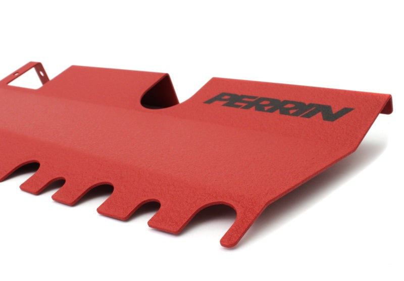 Perrin 15-21 WRX/STI Radiator Shroud (Without OEM Intake Scoop) - Red - PSP-ENG-512-2RD