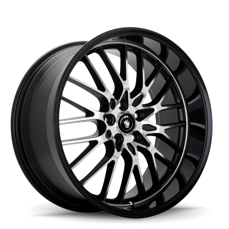 Konig Lace 18x8 5x112 ET45 Black/Machine Spoke