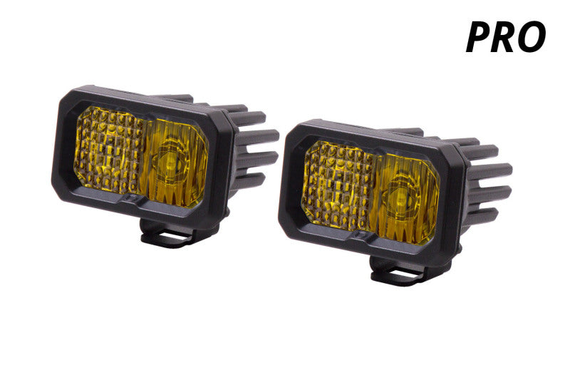 Diode Dynamics Stage Series 2 In LED Pod Pro - Yellow Driving Standard ABL (Pair) - DD6404P