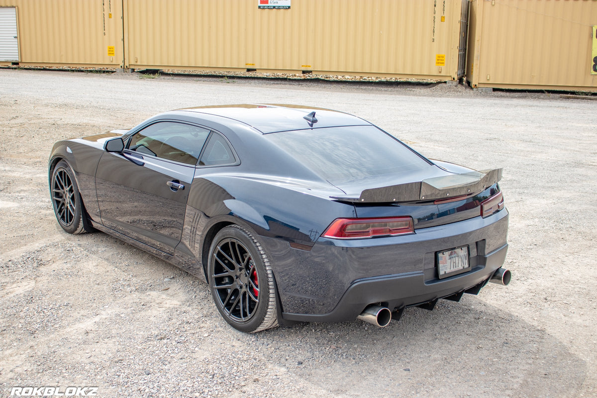 2016 Camaro featuring Rokblokz Splash Guards in Black