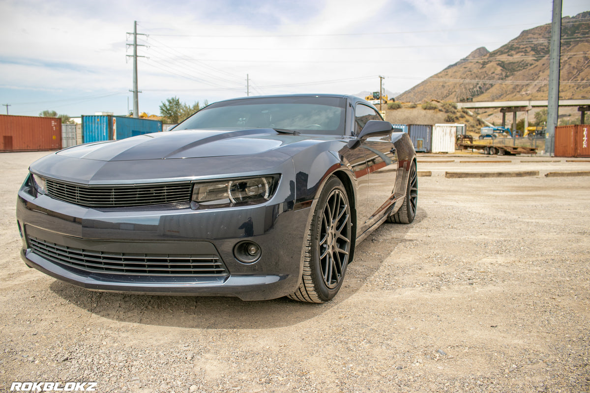 2016 Camaro featuring Rokblokz Splash Guards in Black