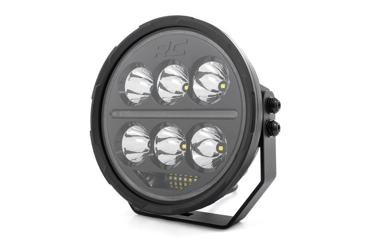 Black Series Halo LED Light Pair | White/Amber DRL | 6.5 Inch | Round