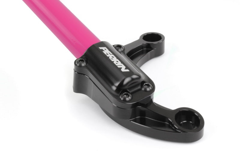 Perrin 02-07 Subaru Impreza (WRX/STi/RS/2.5i) / 04-08 Forester Front Strut Brace - Hyper Pink - PSP-SUS-052HP