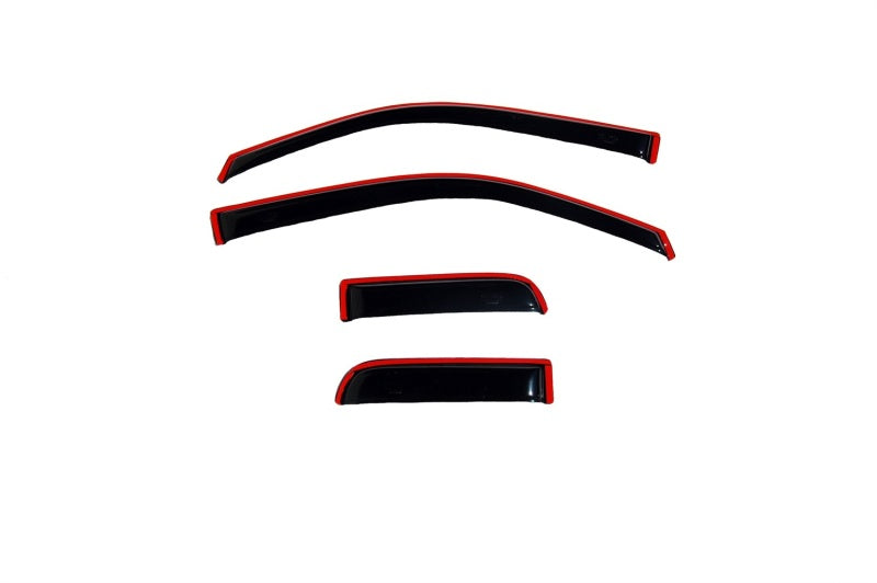 AVS 22-23 Toyota Tundra Ext. Cab/DC Ventvisor Front &amp; Rear Window Deflectors 4pc - Smoke