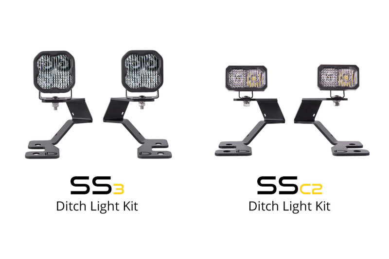 Diode Dynamics 2021 Ford Bronco Sport SS3 LED Ditch Light Kit - Sport Yellow Combo - DD7139