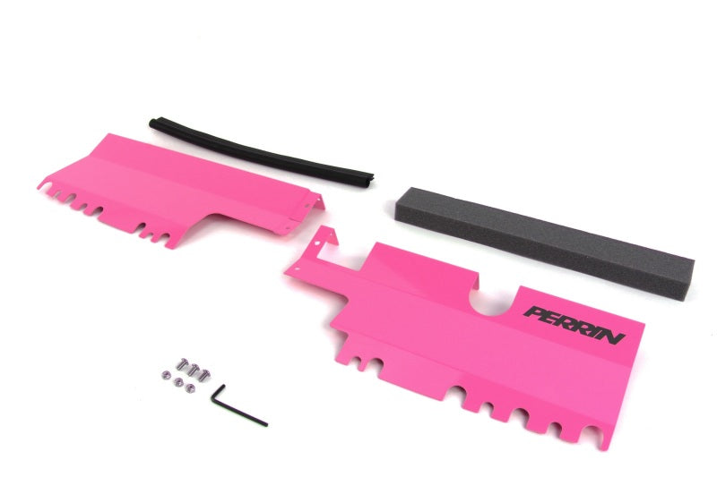 Perrin 15-21 WRX/STI Radiator Shroud (Without OEM Intake Scoop) - Hyper Pink - PSP-ENG-512-2HP