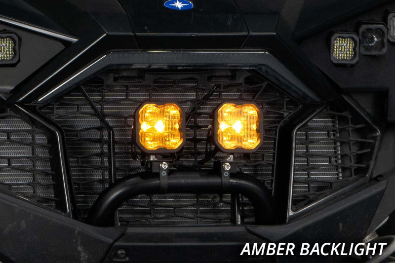 Diode Dynamics SS3 LED Bumper 1 3/4 In Roll Bar Kit Sport - Yellow SAE Fog (Pair) - DD7707