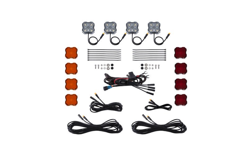 Diode Dynamics Single-Color Rock Light Installer Kit (4-pack) - DD7738