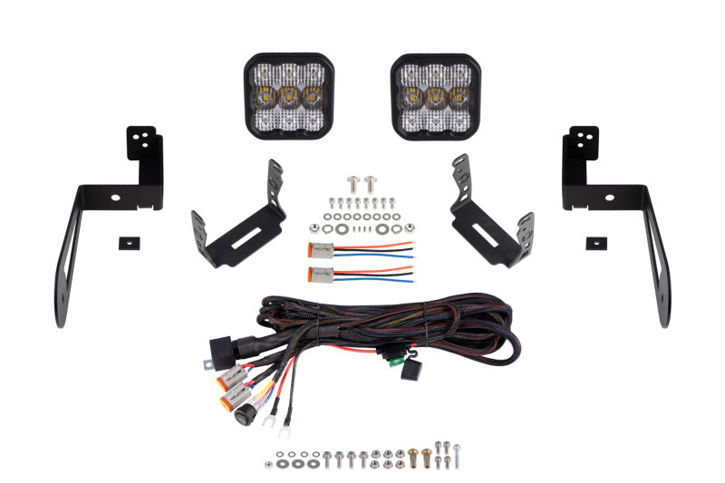 Diode Dynamics Jeep JK SS5 CrossLink Bumper Lightbar Kit Sport Combo - DD7274