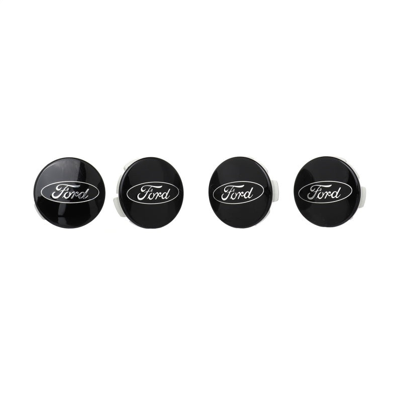 Ford Racing Car Black and Chrome Wheel Cap - M-1096K-BCC