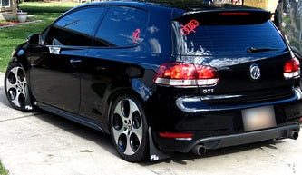 RokBlokz - Volkswagen MK6 GOLF, GTI, 2010-2014 VW Rally Mud Flaps