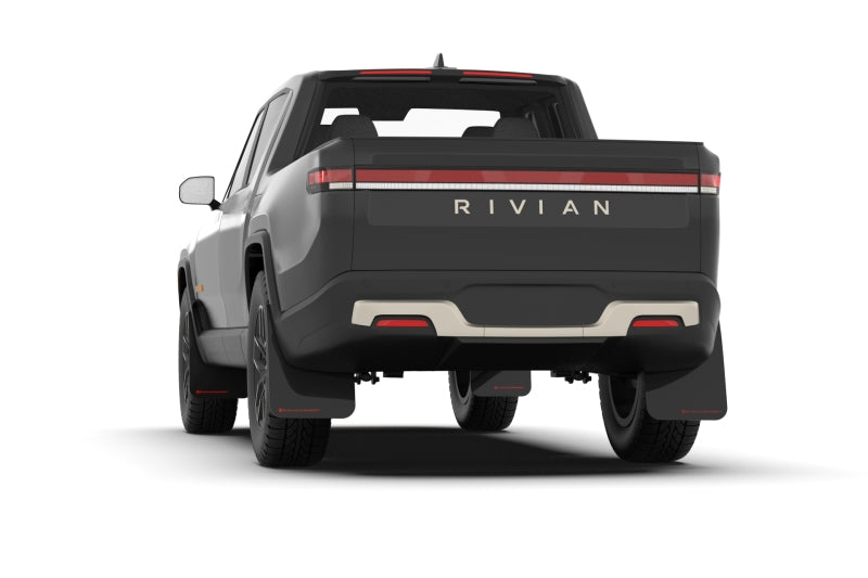 Rally Armor 22-24 Rivian R1T Black UR Mud Flap w/Dark Grey Logo