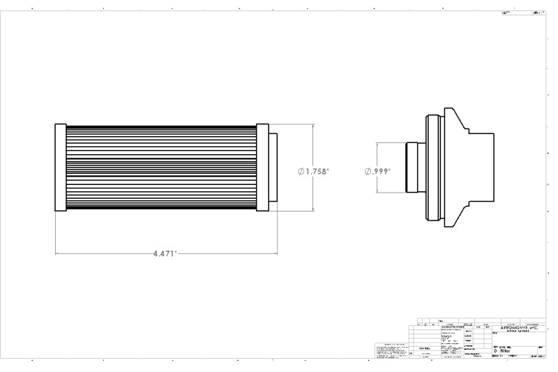 Aeromotive Pro-Series In-Line Fuel Filter - AN-12 - 10 Micron Fabric Element