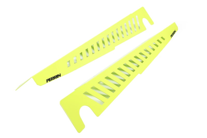 Perrin 22-23 Subaru WRX Fender Shroud Set - Neon Yellow - PSP-ENG-551NY