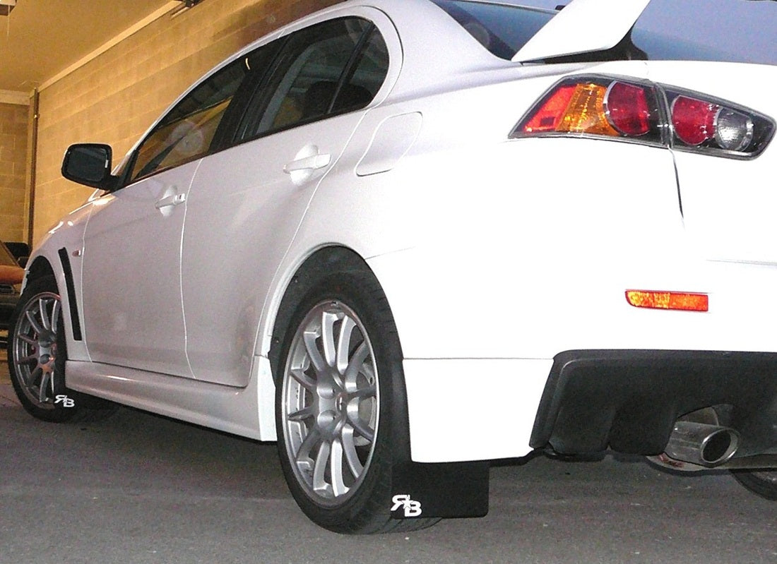 RokBlokz - Mitsubishi Lancer EVOLUTION X, Evo X 2008-2016 Rally Mud Flaps