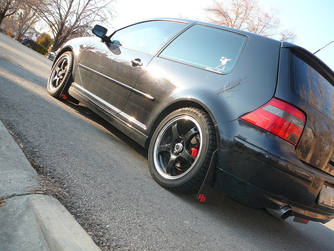 99-04 Volkswagen Golf FT Rokblokz Mud Flaps w/red logo