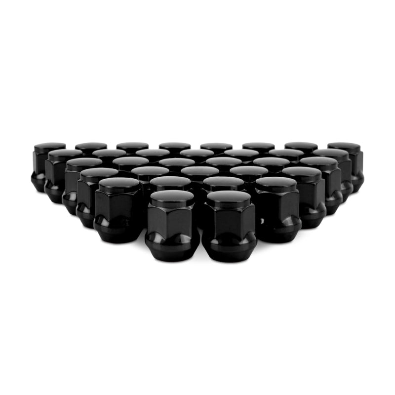 Mishimoto Steel Acorn Lug Nuts M14 x 1.5 - 32pc Set - Black - MMLG-AC1415-32BK