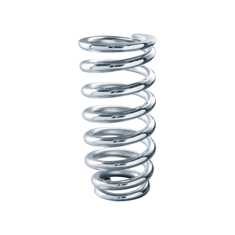 QA1 3-1/2in ID Tapered Spring - 8in Length x 600lbs/in - Chrome Plated