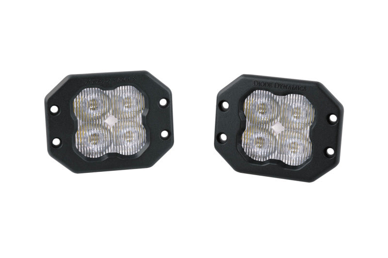 Diode Dynamics SS3 Pro ABL - White SAE Fog Flush (Pair) - DD6930P