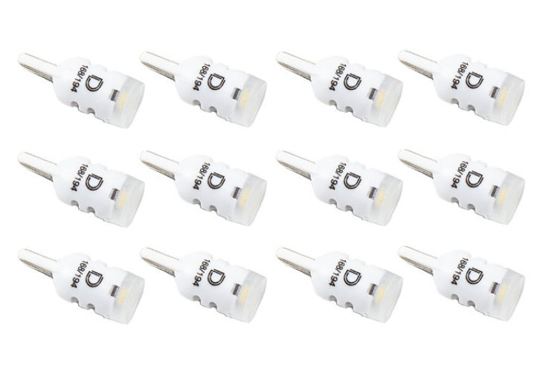 Diode Dynamics 194 LED Bulb HP3 LED Pure - White Set of 12 - DD0022TW