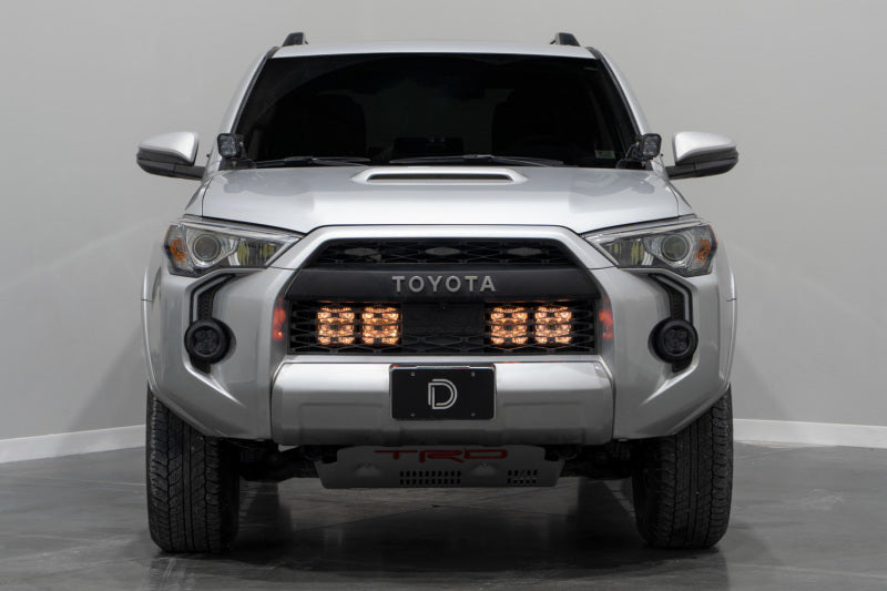 Diode Dynamics 14-23 Toyota 4Runner SS5 Stealth Grille LED 2-Pod Kit Sport - White Combo - DD7534