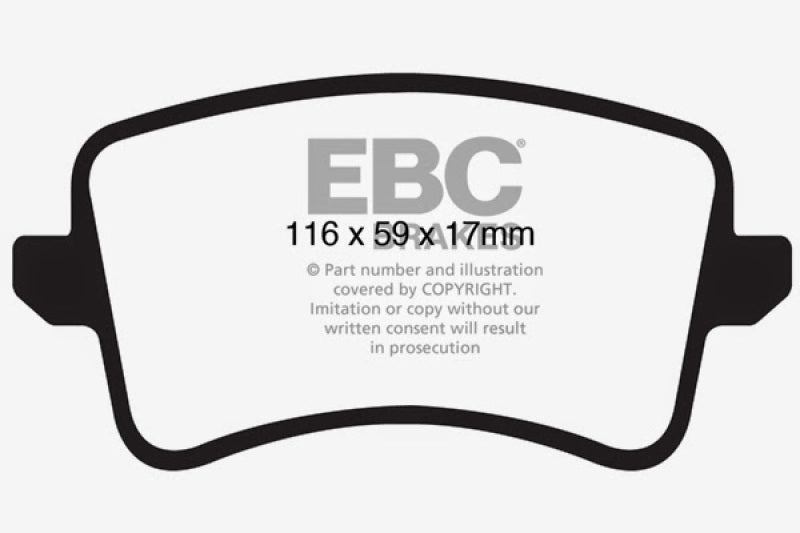 Clearance - EBC 09-11 Audi A4 2.0 Turbo Yellowstuff Rear Brake Pads