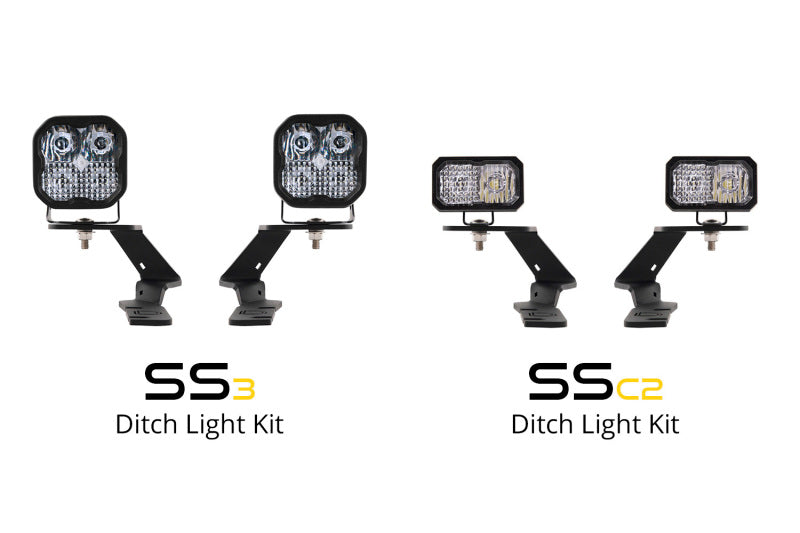 Diode Dynamics 19-21 Ford Ranger Pro SS3 LED Ditch Light Kit - Yellow Combo - DD6586