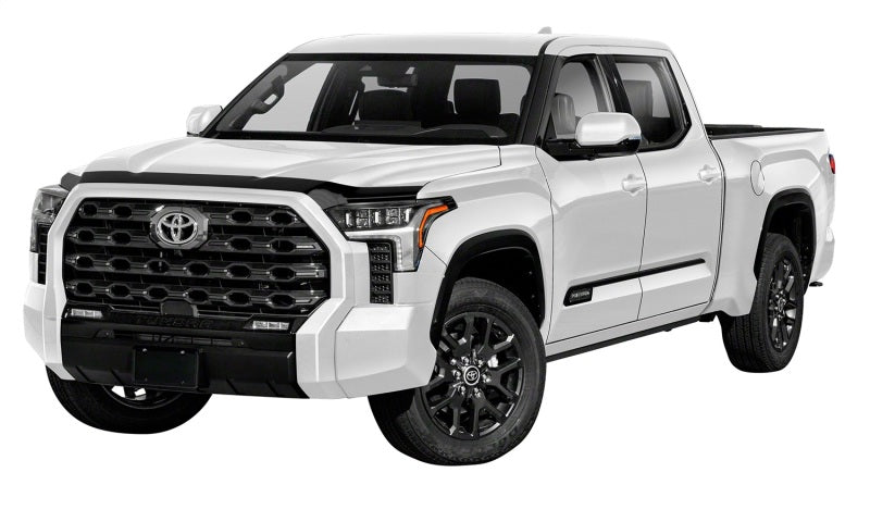 AVS 22-23 Toyota Tundra CC/CrewMax &amp; 2023 Sequoia Aeroskin Low Profile Hood Shield - Smoke