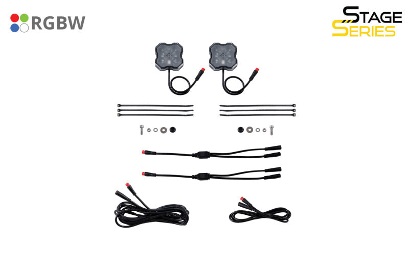 Diode Dynamics Stage Series RGBW LED Rock Light (Add-on 2-pack) - DD7461