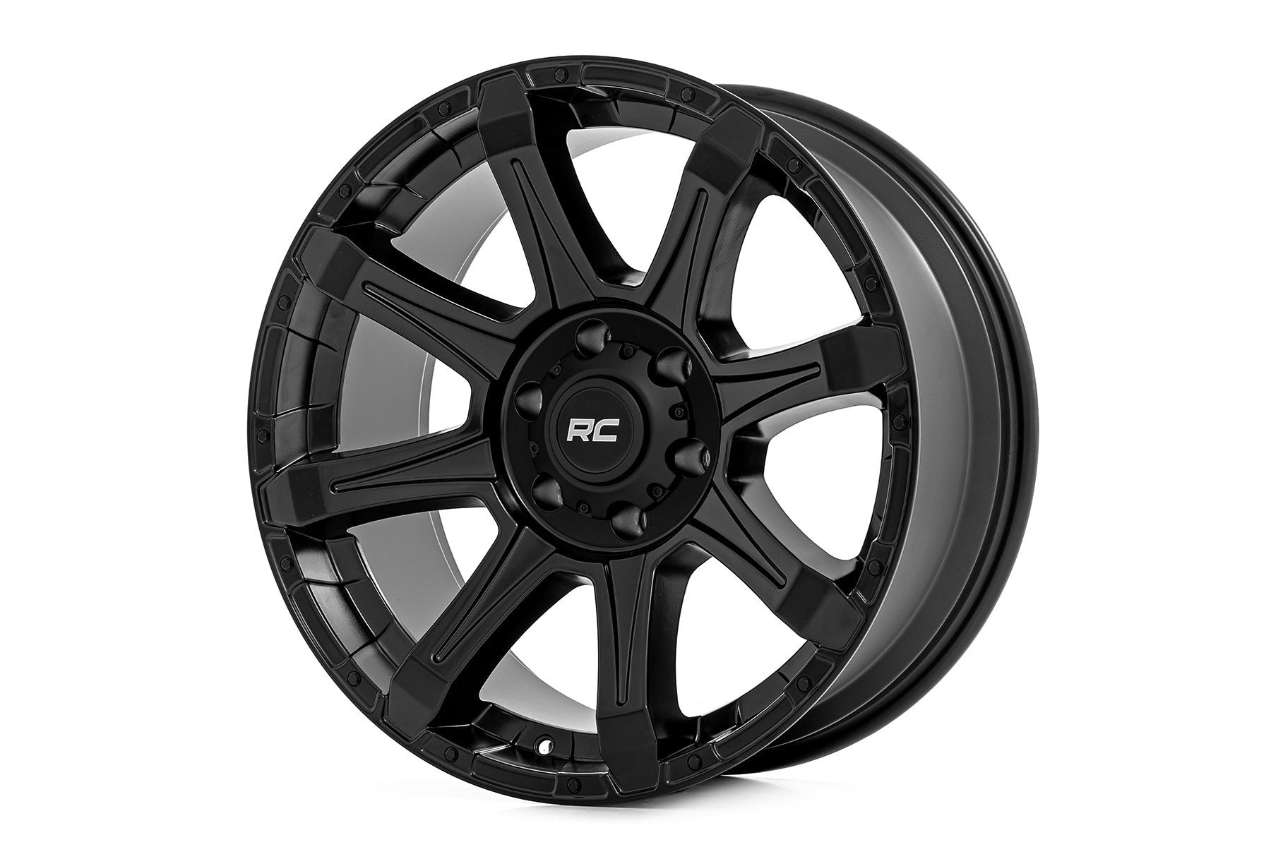 Rough Country 81 Series Wheel | One-Piece | Semi Gloss Black | 20x9 | 5x5.5 | 0mm