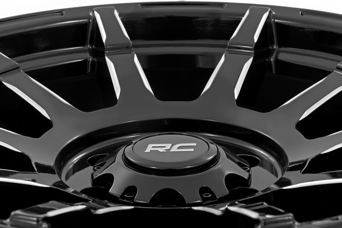 Rough Country 83 Series Wheel | One-Piece | Gloss Black | 17x9 | 5x4.5 | +0mm