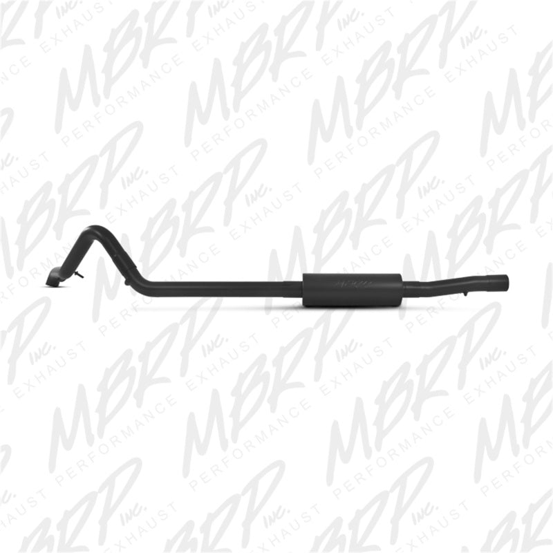 MBRP 2007-2009 Jeep Wrangler (JK) 3.8L V6 4 dr Off-Road Tail Pipe Muffler before Axle - S5514BLK