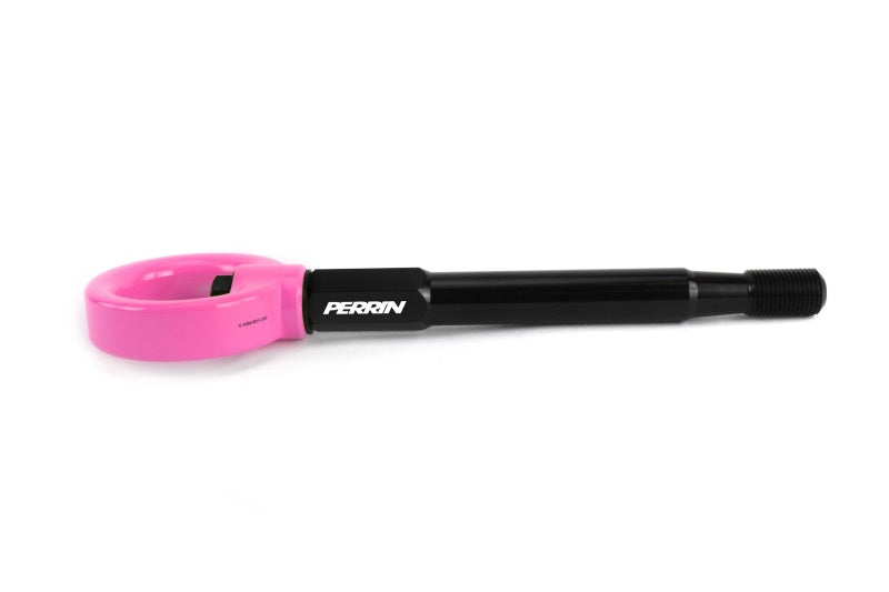 Perrin 08-14 Subaru WRX/STI Sedan Tow Hook Kit (Rear) - Hyper Pink - PSP-BDY-251HP