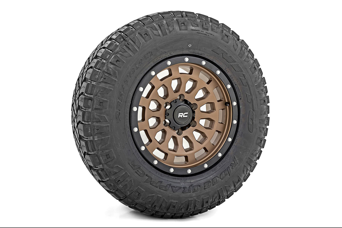 Rough Country 87 Series Wheel | Simulated Beadlock | Bronze/Black | 17x8.5 | 5x4.5 | +0mm