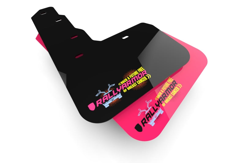 Rally Armor 12-19 Ford Focus ST &amp; 2016-19 RS Pink Mud Flap BCE Logo