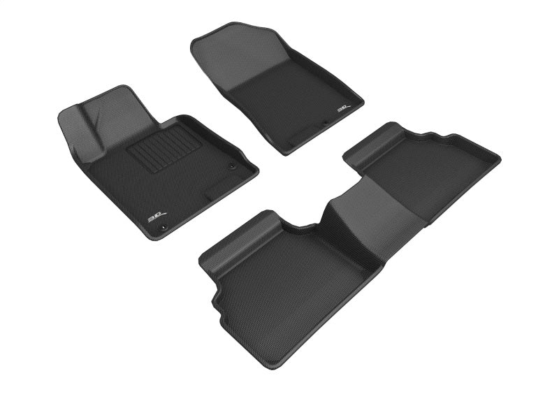 3D MAXpider 20+ Hyundai Sonata Kagu 1st &amp; 2nd Row Floormats - Black